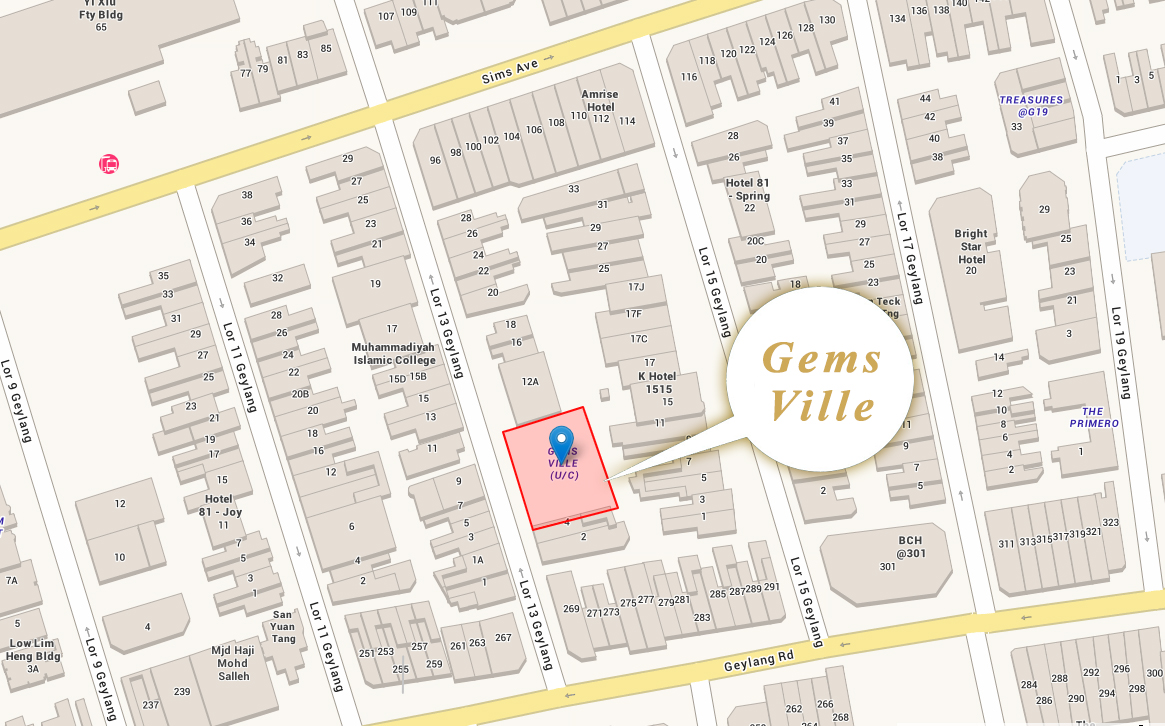 Urban Treasures & Other Projects - gems ville location map