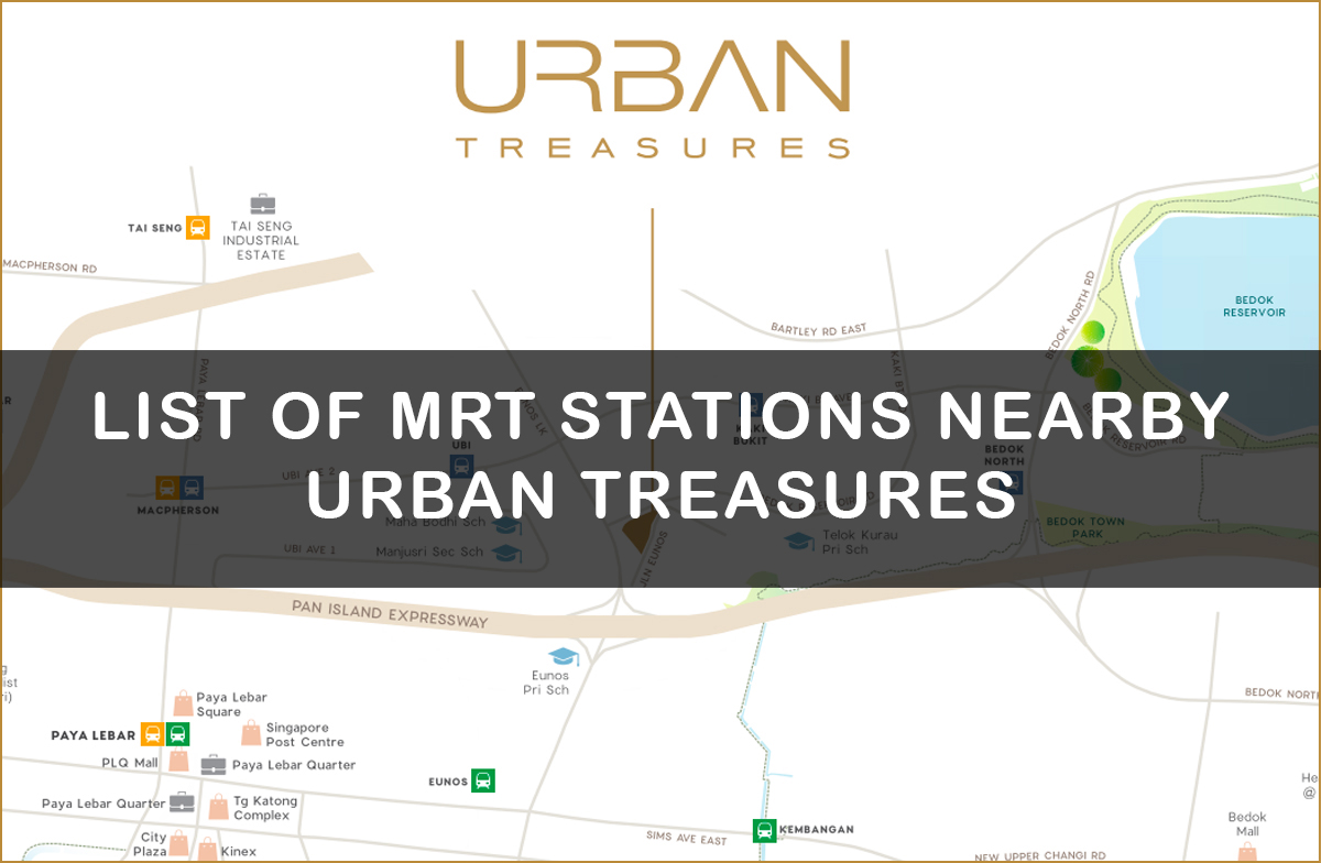 List of MRT Stations in the vicinity of Urban Treasures